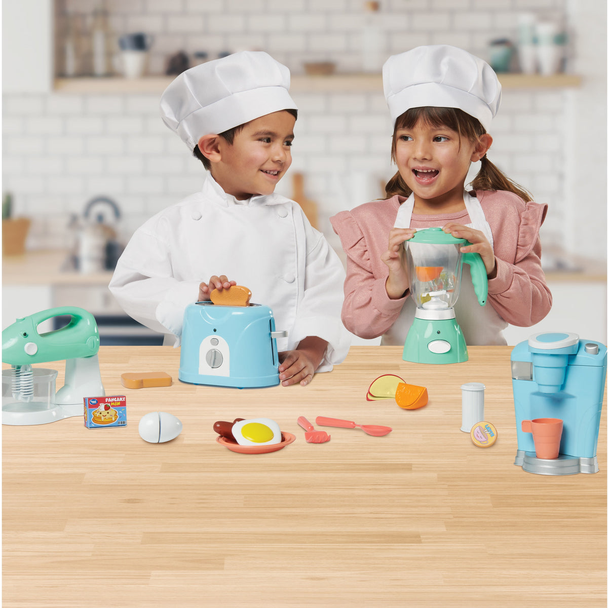 Electronic Kitchen Appliance Play Set, 26 Pieces, Toddler Toys