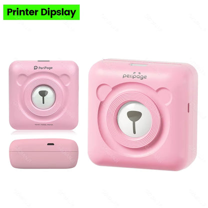 Peripage A6 Mini Portable Thermal Printer Photo Pocket Label Sticker Printer Color Paper Roll 58Mm Wireless Picture Print Maker