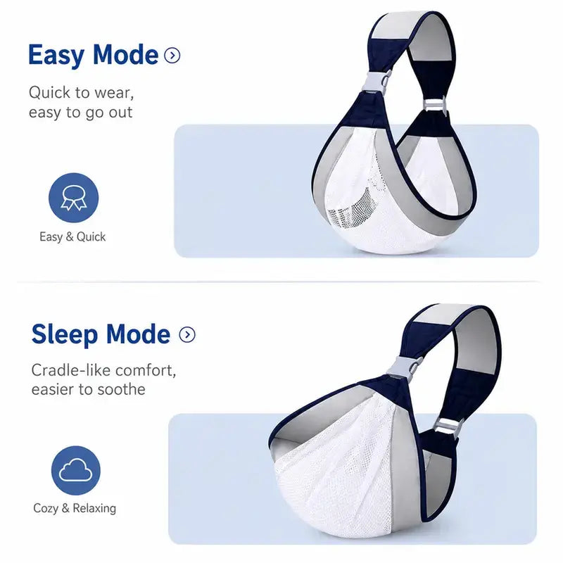 Light‑Duty Air‑Permeable Mesh Single‑Shoulder Carry Pouch, Customizable Strap Quick‑Detach Hands‑Free Shoulder Organizer, Multi‑Purpose Storage Pouch for Outdoor Trips & Daily Errands, Fits Diaper Supplies