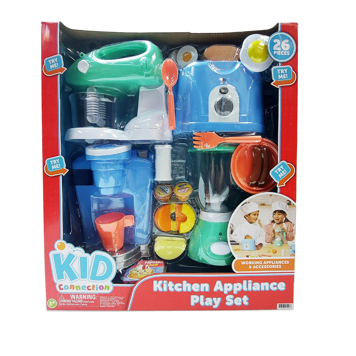Electronic Kitchen Appliance Play Set, 26 Pieces, Toddler Toys