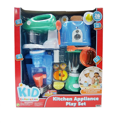 Electronic Kitchen Appliance Play Set, 26 Pieces, Toddler Toys