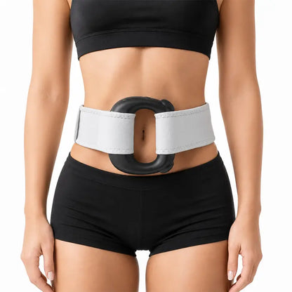 Turbo-Vibe Fascia Ring Compact Massage Belt - Rechargeable Hands-Free Full Body Device, 6 Speed Modes, Mini Ab Training Tool for Muscle Recovery, Cool Gifts for Adults