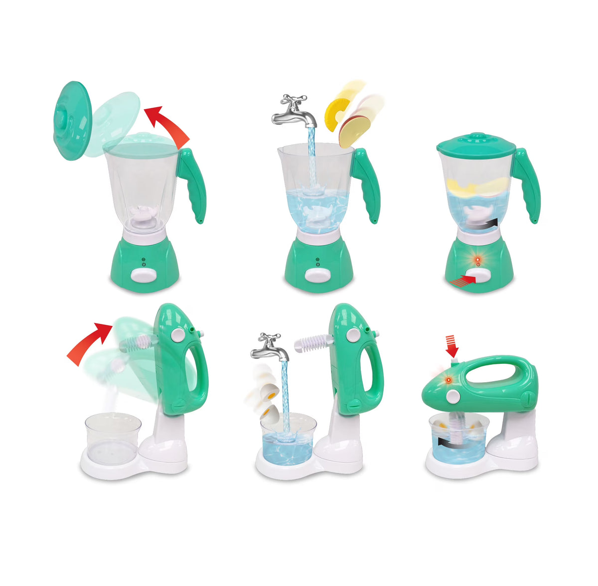 Electronic Kitchen Appliance Play Set, 26 Pieces, Toddler Toys