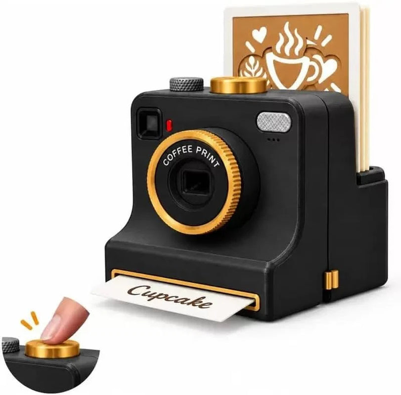 Camera Latte Art Maker – One-Click Coffee Stencil Printer
