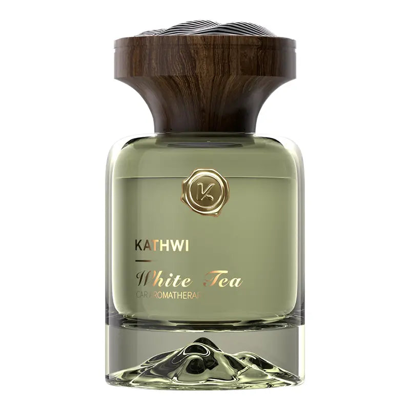 KATHWI New Luxury Mountain Forest Themed Car Fragrance - Car Accessories Interior, No.5 White Tea Qud Wood Balm Scent, Long-Lasting Aroma, 120Ml Single Bottle