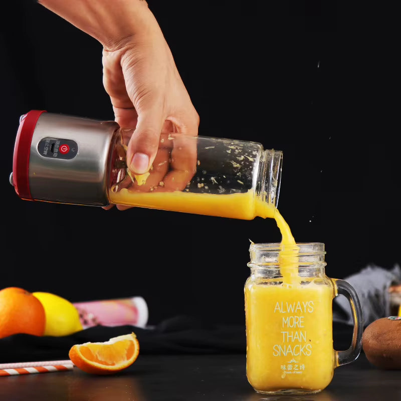 Multifunction Juicers Portable Electric Blender USB Rechargeable Electric Mixer Fruit Orange Milkshake Juice Maker Machine 450M