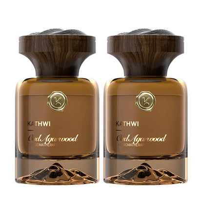 KATHWI New Luxury Mountain Forest Themed Car Fragrance - Car Accessories Interior, No.5 White Tea Qud Wood Balm Scent, Long-Lasting Aroma, 120Ml Single Bottle