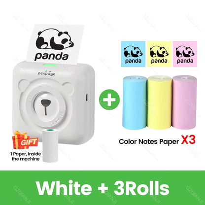 Peripage A6 Mini Portable Thermal Printer Photo Pocket Label Sticker Printer Color Paper Roll 58Mm Wireless Picture Print Maker