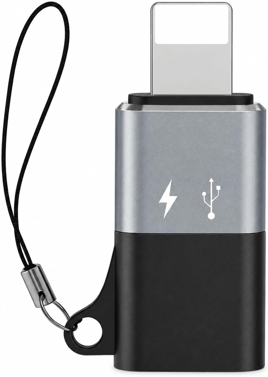 1 Pack USB C to Lighting OTG Adapter for Connecting DJI Mic Mini & DJI Mic Series Receiver to Iphone 14 13 12 11 Mac Wireless Microphone Receiver (1)