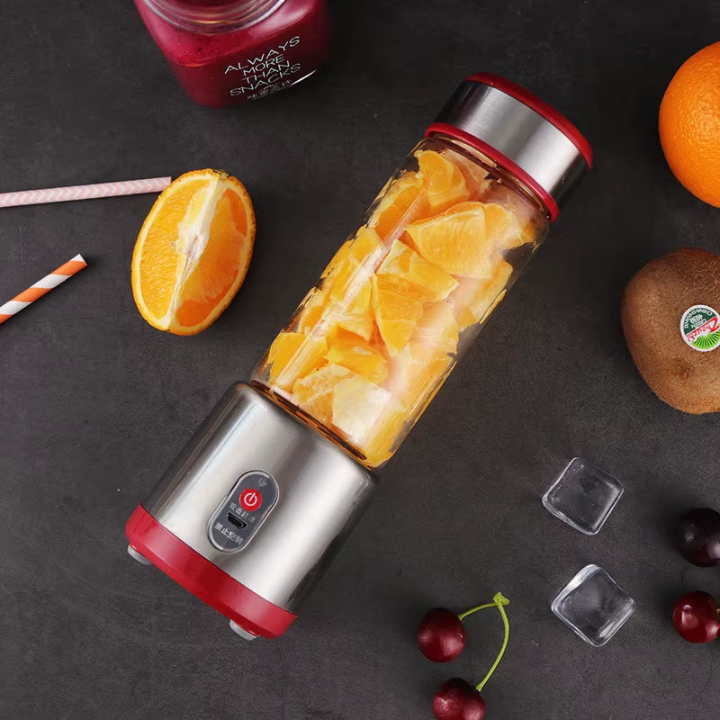 Multifunction Juicers Portable Electric Blender USB Rechargeable Electric Mixer Fruit Orange Milkshake Juice Maker Machine 450M