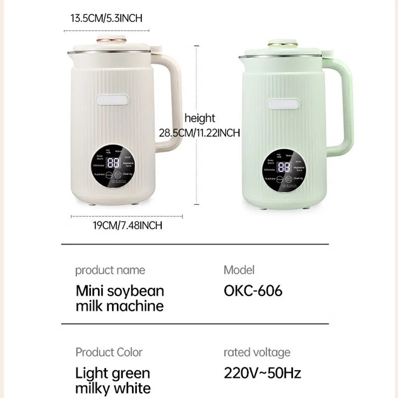 220V/110V Multifunctional Electric Soybean Milk Machine Food Blender Automatic Fruit Juice Maker Water Boiling Kettl Soy