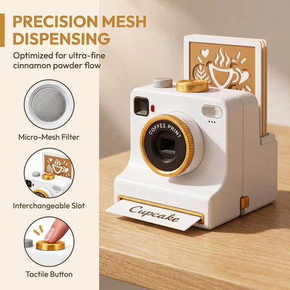 Camera Latte Art Maker – One-Click Coffee Stencil Printer