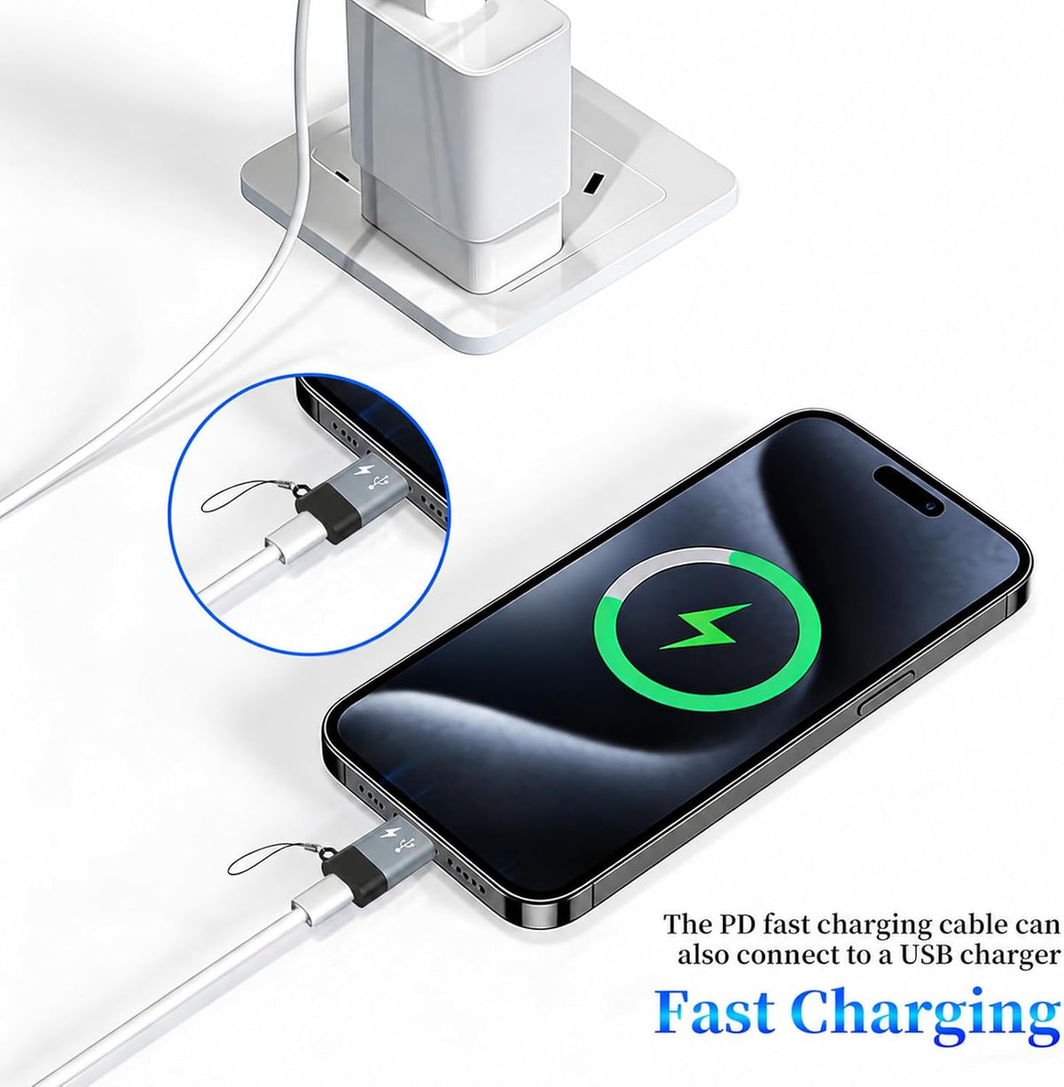 1 Pack USB C to Lighting OTG Adapter for Connecting DJI Mic Mini & DJI Mic Series Receiver to Iphone 14 13 12 11 Mac Wireless Microphone Receiver (1)