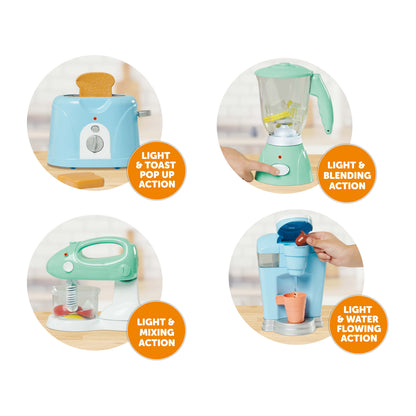 Electronic Kitchen Appliance Play Set, 26 Pieces, Toddler Toys