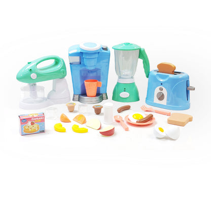 Electronic Kitchen Appliance Play Set, 26 Pieces, Toddler Toys