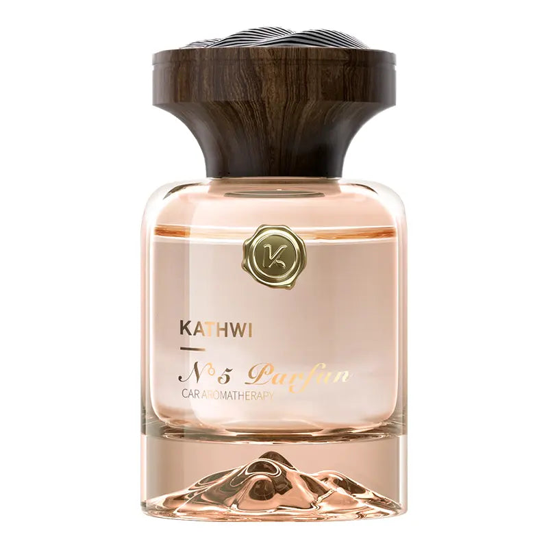 KATHWI New Luxury Mountain Forest Themed Car Fragrance - Car Accessories Interior, No.5 White Tea Qud Wood Balm Scent, Long-Lasting Aroma, 120Ml Single Bottle