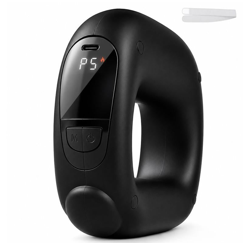 Turbo-Vibe Fascia Ring Compact Massage Belt - Rechargeable Hands-Free Full Body Device, 6 Speed Modes, Mini Ab Training Tool for Muscle Recovery, Cool Gifts for Adults