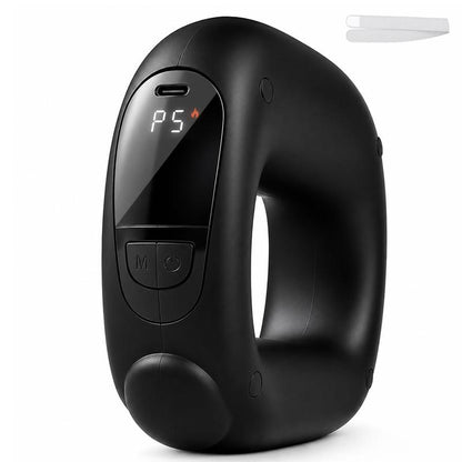Turbo-Vibe Fascia Ring Compact Massage Belt - Rechargeable Hands-Free Full Body Device, 6 Speed Modes, Mini Ab Training Tool for Muscle Recovery, Cool Gifts for Adults