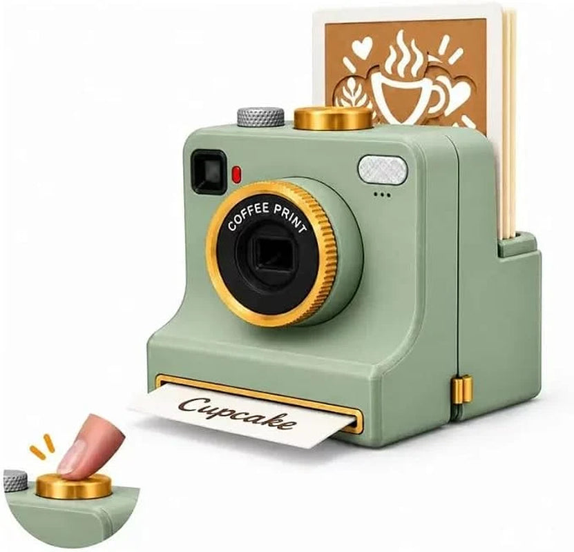 Camera Latte Art Maker – One-Click Coffee Stencil Printer